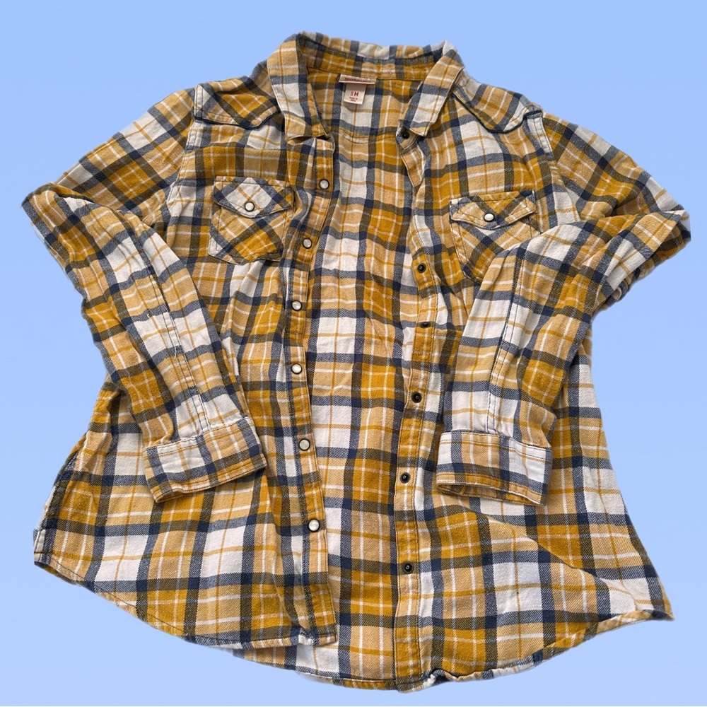 Yellow Mossimo Canvas Flannel